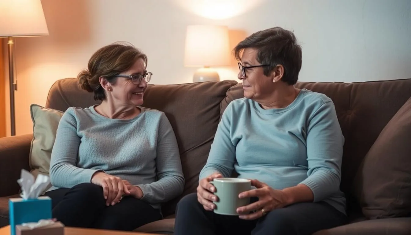 two people having emotional support conversations