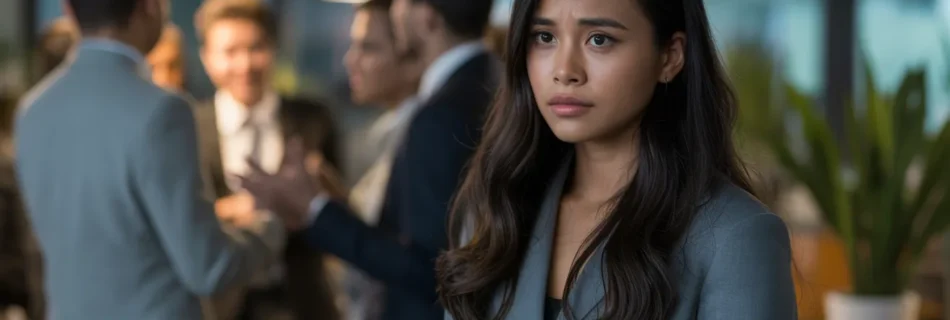 Individual standing on the sidelines in a social setting, representing the everyday challenges of living with social anxiety