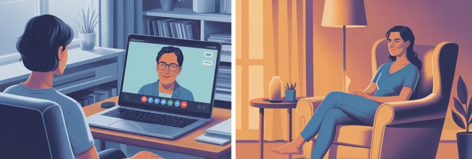 Comparing virtual counselling with traditional face-to-face support