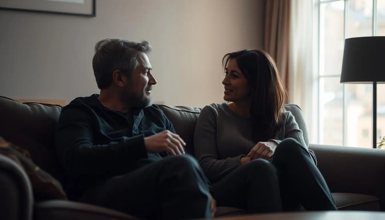 two people having a conversation and giving non-judgmental responses